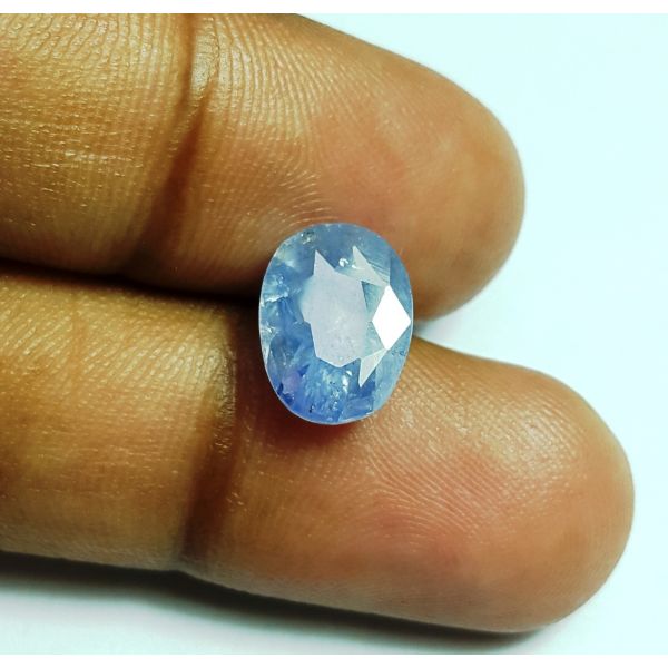 3.58 Carats Natural Blue Sapphire 10.82x8.13x5.94mm