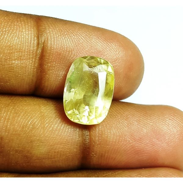 9.63 Carats Natural Yellow Sapphire 13.43x9.47x7.86mm