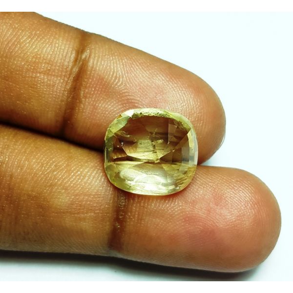 13.04 Carats Natural Yellow Sapphire 13.67x12.77x8.63mm