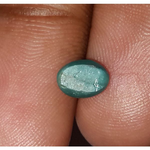 1.36 Carats Natural Sky Green Apatite Cat's Eye 6.63x5.94.4.36mm