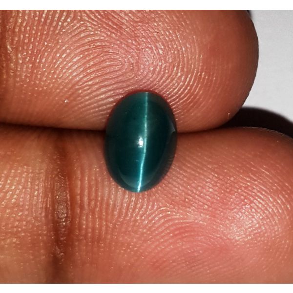 2.25 Carats Natural Sky Green Apatite Cat's Eye 7.38x5.58x4.80mm