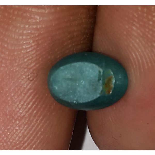 2.65 Carats Natural Sky Green Apatite Cat's Eye 6.76x6.04x4.33mm