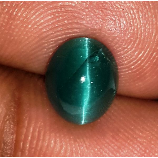 2.41 Carats Natural Sky Green Apatite Cat's Eye 9.36x7.72x5.42xmm