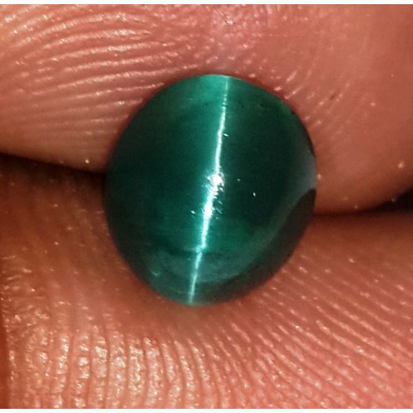 1.25 Carats Natural Sky Green Apatite Cat's Eye 6.64x4.85x4.62mm