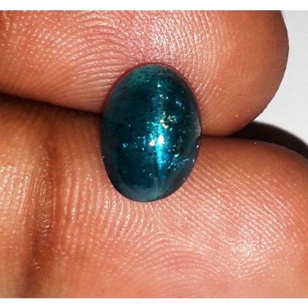 4.06 Carats Natural Sky Green Apatite Cat's Eye 9.99x7.31x6.71mm