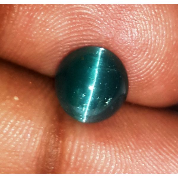 2.75 Carats Natural Sky Green Apatite Cat's Eye 8.07x7.51x5.28mm