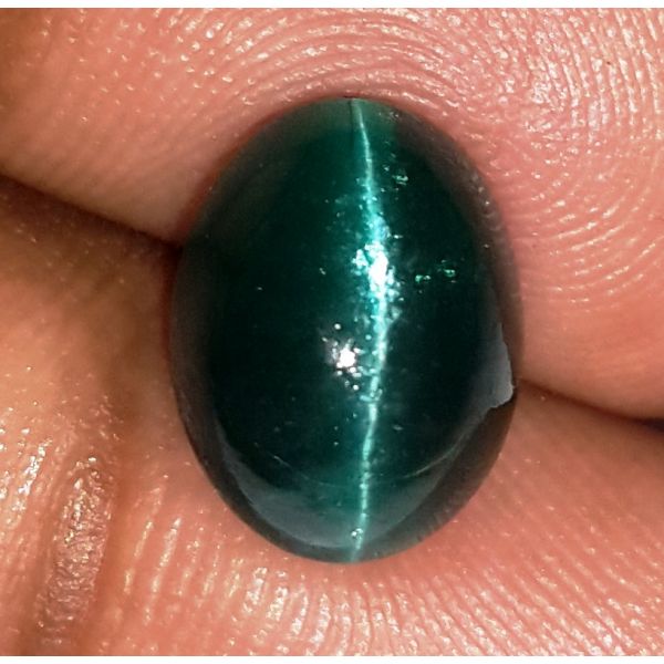 6.00 Carats Natural Sky Green Apatite Cat's Eye 10.65x8.20x7.72mm