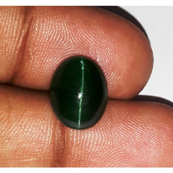 5.76 Carats Natural Sky Green Apatite Cat's Eye 11.74x9.25x6.00mm 