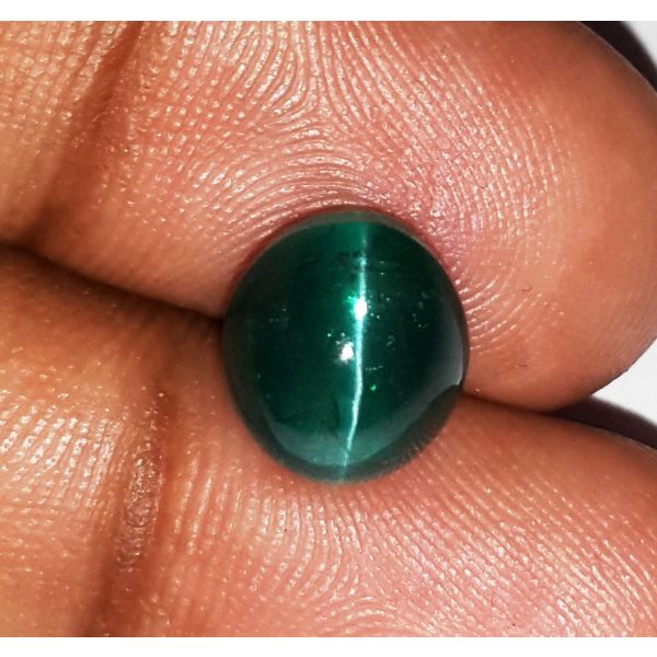 5.47 Carats Natural Sky Green Apatite Cat's Eye 9.78x8.58x7.37mm