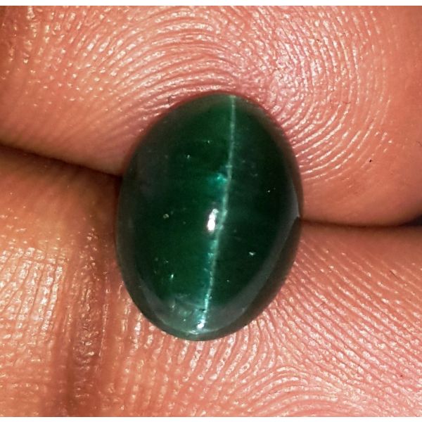  3.73 Carats Natural Sky Green Apatite Cat's Eye 10.50x7.94x5.29mm