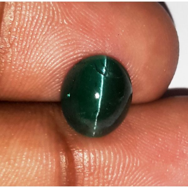  3.83 Carats Natural Sky Green Apatite Cat's Eye 9.24x7.84x6.13mm