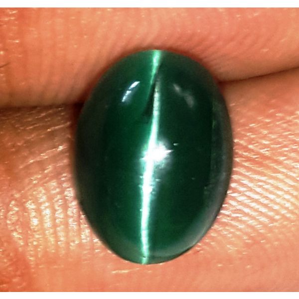  3.40 Carats Natural Sky Green Apatite Cat's Eye 9.23x6.92x5.95mm