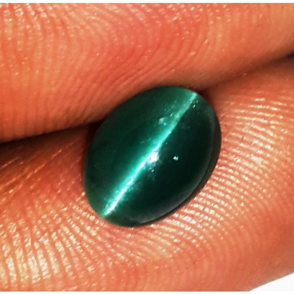 1.80 Carats Natural Sky Green Apatite Cat's Eye 7.63x5.78x4.74mm