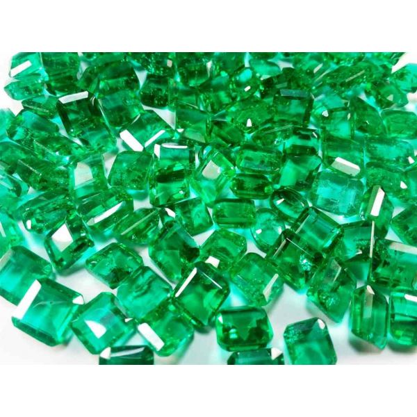 Green Emerald Chatham Wholesale Lot Gemstone 