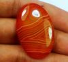 26.81 Carats Banded Agate 32.75 X 21.35 X 4.88 mm