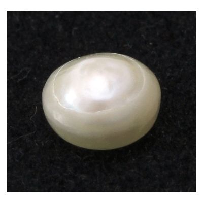 1.29 Carats Natural White Basra Pearl 7.00x6.95x3.49mm