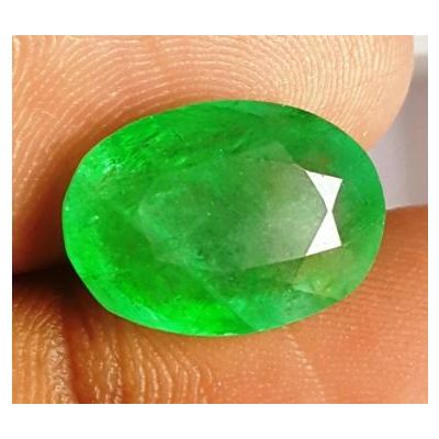 6.81 Carats Natural Columbian Emerald 14.23 x 10.44 x 6.85 mm