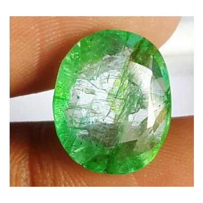 6.97 Carats Natural Columbian Emerald 12.62 x 11.45 x 5.91 mm
