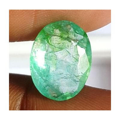 4.13 Carats Natural Columbian Emerald 12.61 x 9.60 x 11.70 mm