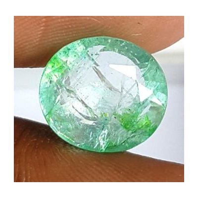 5.26 Carats Natural Columbian Emerald 11.40 x 10.25 x 6.29 mm