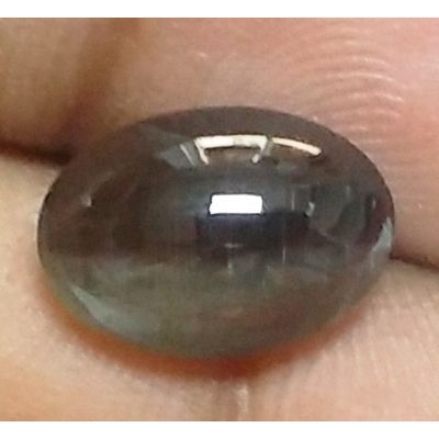 4.86 Carats Natural Black Sillimanite Cats Eye 12.17x8.57x5.40 mm
