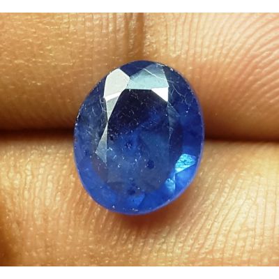 3.50 Carats Natural Blue Sapphire 9.22 x 7.70 x  4.35 mm