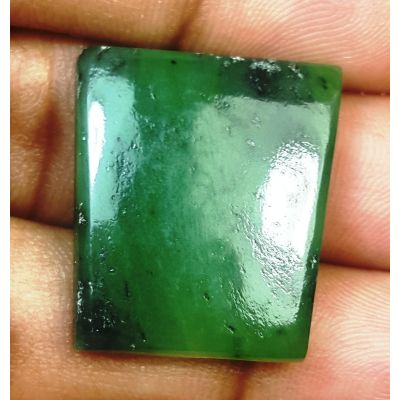 51.97 Carats Natural Green Jade 43.03 x 21.80 x 4.61 mm