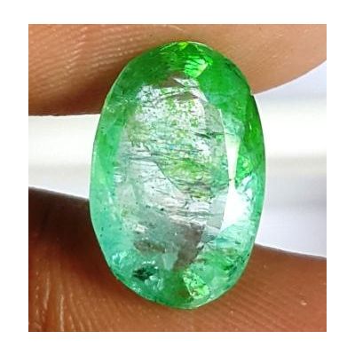 3.82 Carats Natural Columbian Emerald 12.64 x 8.61 x 4.91 mm