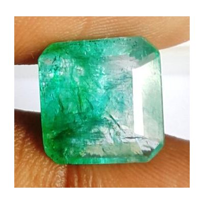 4.84 Carats Natural Columbian Emerald 10.87 x 10.56 x 5.55 mm