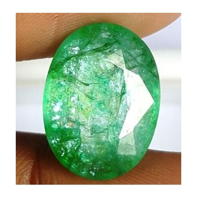 7.84 Carats Natural Columbian Emerald 15.33 x 11.41 x 5.88 mm