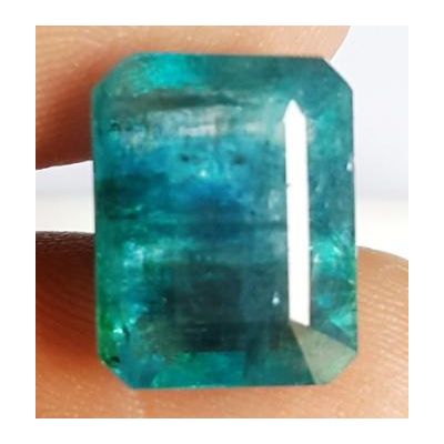 7.01 Carats Natural Zambian Emerald 12.40 x 9.71 x 6.65 mm