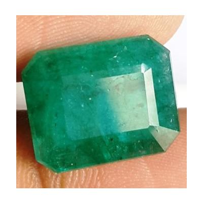 9.55 Carats Natural Zambian Emerald 14.69 x 11.85 x 6.43 mm