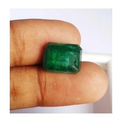 9.18 Carats Natural Zambian Emerald 10.33 x 7.95 X 3.23 mm