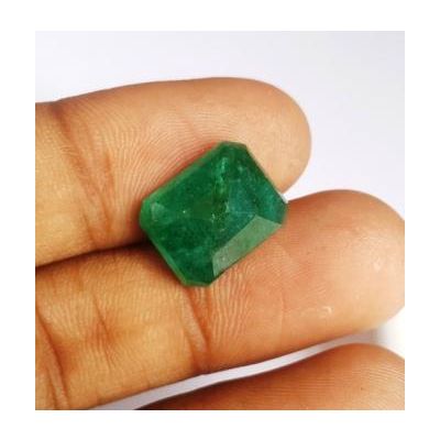 7.80 Carats Natural Zambian Emerald 13.58 x 10.86 x 6.21 mm
