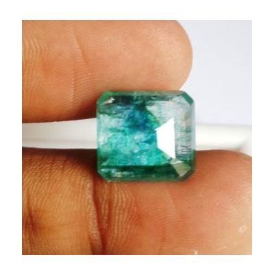 8.85 Carats Natural Zambian Emerald 13.04 x 11.98 x 6.71 mm