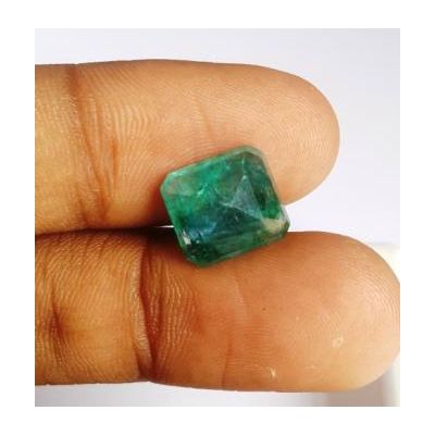 4.61 Carats Natural Zambian Emerald 10.52 x 9.65 x 5.41 mm