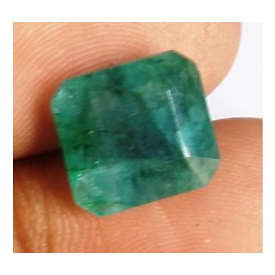 5.51 Carats Natural Zambian Emerald 10.70 x 10.04 x 5.84 mm