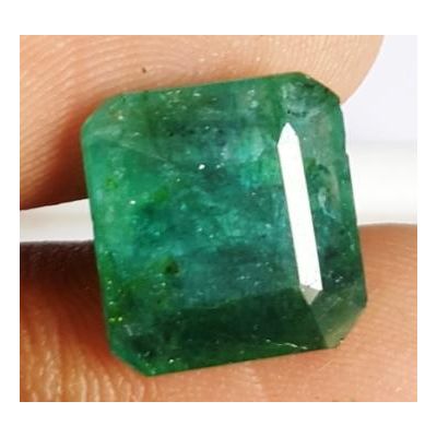 5.93 Carats Natural Zambian Emerald 11.84 x 11.02 x 5.42 mm