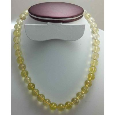 19 Gram Lemon Topaz Rosary Bead Size 6 MM (Rosary Length 19 Inch)