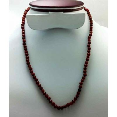 Red Jasper Rosary 14 Gram (Length 19 Inch)