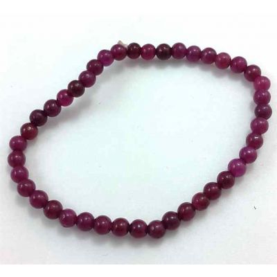 Purplish Red Jade Bracelet 5 Gram (Length 8 Inch)