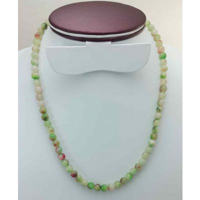 Multi Color Round Jade Rosary 27 Gram (Length 19 Inch)