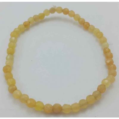 Yellowish Orange Jade Bracelet 4 Gram (Length 8 Inch)