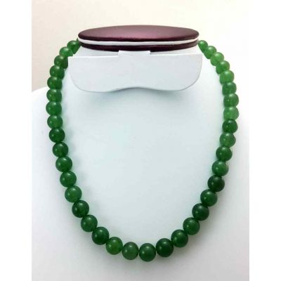 43 Gram Green Jade Rosary Bead Size 8 MM (Rosary Length 19 Inch)
