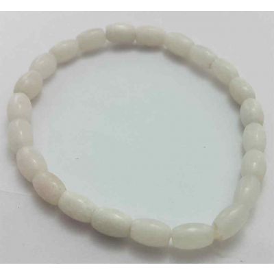 White Jade Bracelet 8 Gram (Length 8 Inch) 