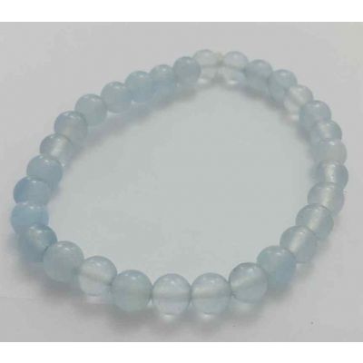 Aqua Blue Jade Bracelet 6 Gram (Length 8 Inch) 