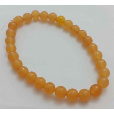 Orange Jade Bracelet 6 Gram (Length 8 Inch) 