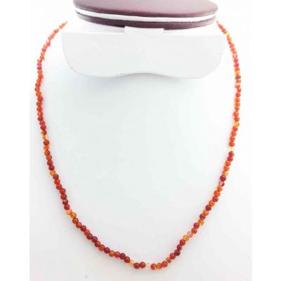 Orange Onyx Rosary 8 Gram (Length 19 Inch)
