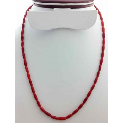 Red Coral Rosary 8 Gram (Length 19 Inch)