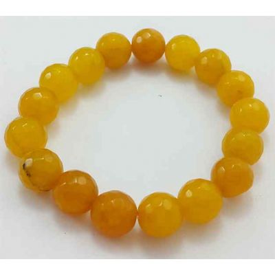 Orange Jade Bracelet 36 Gram (Length 8 Inch)